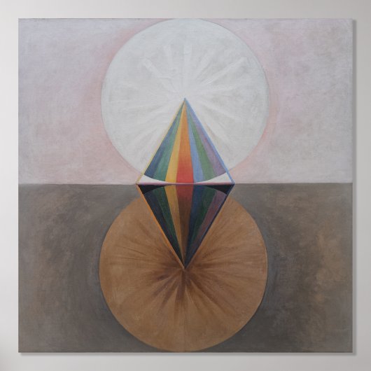 Hilma Af Klint, The Swan No.12, Abstrakt Art Foliendrucke (Vorderseite)