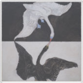 Hilma Af Klint, The Swan No.1, Abstrakt Art Aufkleber (Vorderseite)