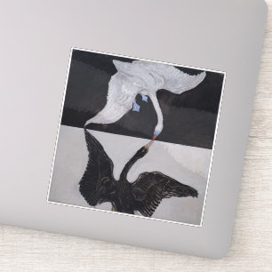 Hilma Af Klint, The Swan No.1, Abstrakt Art Aufkleber