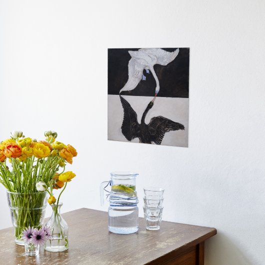 Hilma Af Klint, The Swan No.1, Abstrakt Art Foliendrucke (Ablage(Küche))