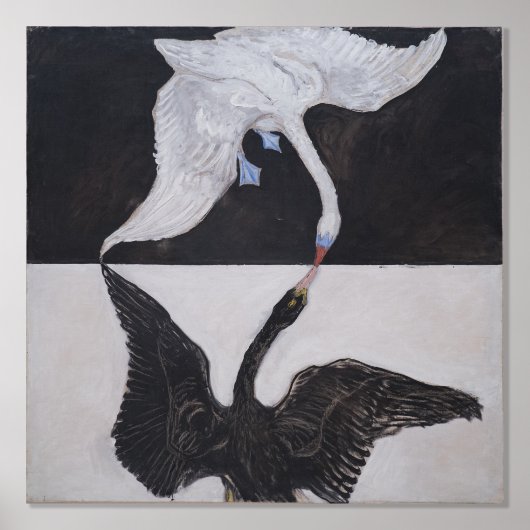 Hilma Af Klint, The Swan No.1, Abstrakt Art Foliendrucke (Vorderseite)