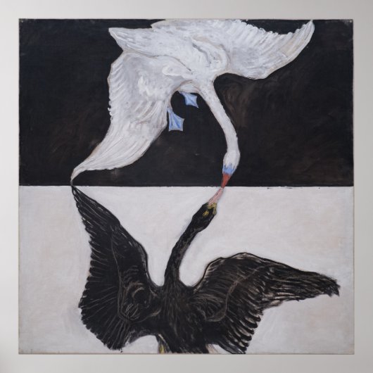 Hilma Af Klint, The Swan No.1, Abstrakt Art Poster (Vorne)