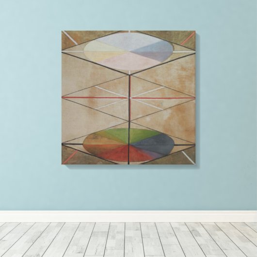 Hilma Af Klint, The Swan No.23, Abstrakt Art Leinwanddruck (Insitu (Holzboden))