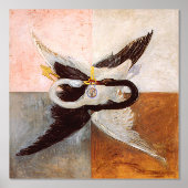 Hilma Af Klint, The Swan No.24, Abstrakt Art Foliendrucke (Vorderseite)