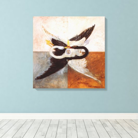 Hilma Af Klint, The Swan No.24, Abstrakt Art Leinwanddruck (Insitu (Holzboden))