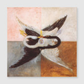 Hilma Af Klint, The Swan No.24, Abstrakt Art Magneteinladung (Vorderseite)
