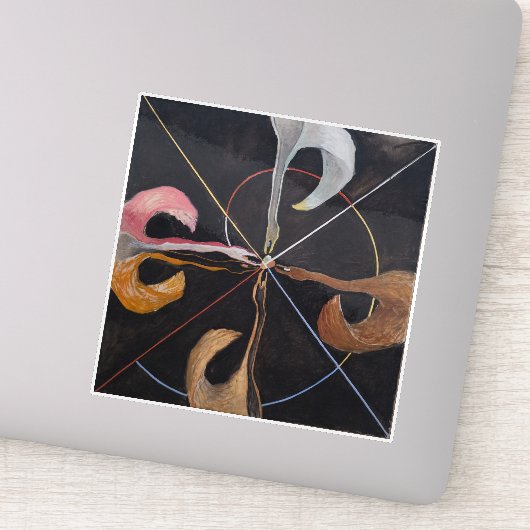 Hilma Af Klint, The Swan No.7, Abstrakt Art Aufkleber (Detail)