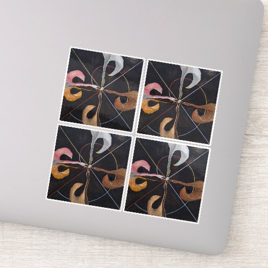 Hilma Af Klint, The Swan No.7, Abstrakt Art Aufkleber (Detail)