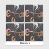 Hilma Af Klint, The Swan No.7, Abstrakt Art Aufkleber (Blatt)