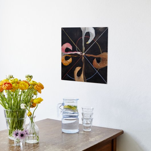 Hilma Af Klint, The Swan No.7, Abstrakt Art Foliendrucke (Ablage(Küche))