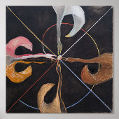 Hilma Af Klint, The Swan No.7, Abstrakt Art Foliendrucke (Vorderseite)