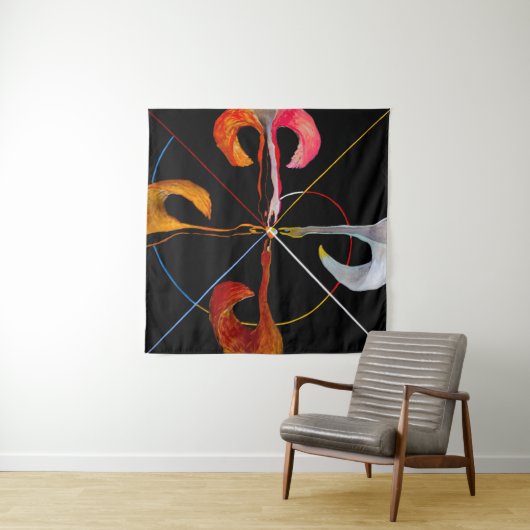 Hilma af Klint - The Swan No. 7 Wandteppich (Beispiel (Horizontal))
