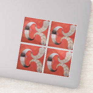 Hilma Af Klint, The Swan No.9, Abstrakt Art Aufkleber