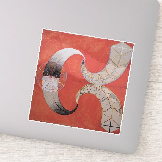 Hilma Af Klint, The Swan No.9, Abstrakt Art Aufkleber (Detail)