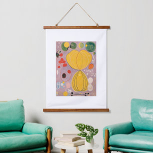 Hilma Af Klint, The Ten Größe No7, Abstrakt Art Wandteppich Mit Holzrahmen