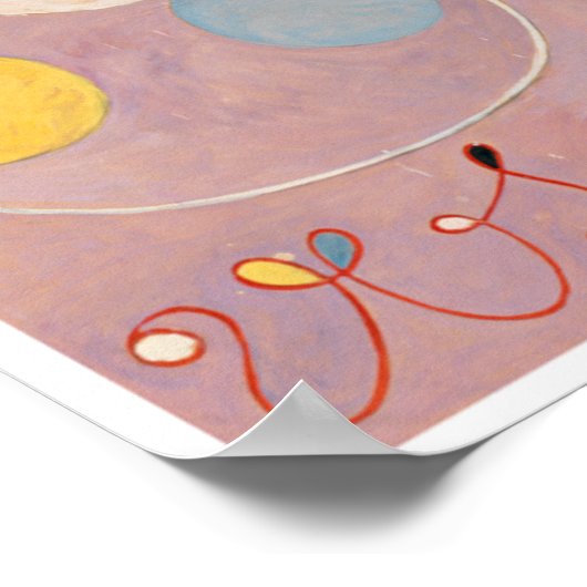 Hilma Af Klint, The Ten Größe No8, Abstrakt Art Poster (Ecke)