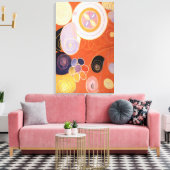 Hilma af Klint - THEY TENS MAINSTAY IV 1907 Leinwanddruck (Insitu (Wohnzimmer))