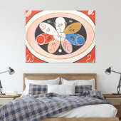 Hilma af Klint - volution, No. 15, Group IV, The S Leinwanddruck (Insitu (Schlafzimmer))