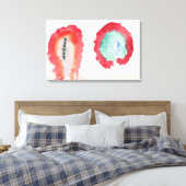 Hilma af Klint - WHEAT AND WORMWOOD 1922 Leinwanddruck (Insitu (Schlafzimmer))