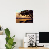 HILO BAY SUNDOWN in HAWAII Poster (Heimbüro)
