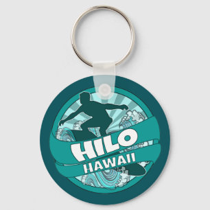Hilo Hawaii aquamariner Schlüsselanhänger des Surf