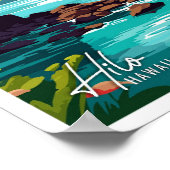 Hilo Hawaii Art Vintag Poster (Ecke)