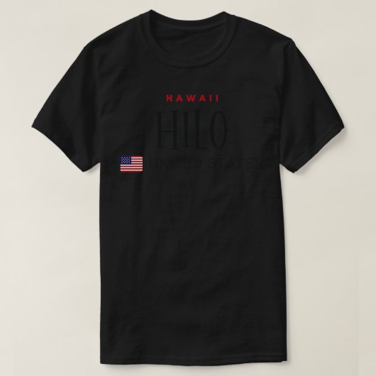 Hilo Hawaii United Staaten TShirt (Design vorne)