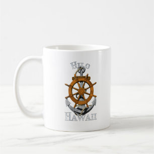 Hilo Hawaii Vacation Nautical Anchor Helm Segeln Kaffeetasse