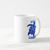 Hilo Hawaii Vacation Tribal Turtle Kaffeetasse (VorderseiteRechts)
