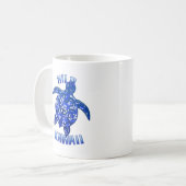 Hilo Hawaii Vacation Tribal Turtle Kaffeetasse (Vorderseite Links)