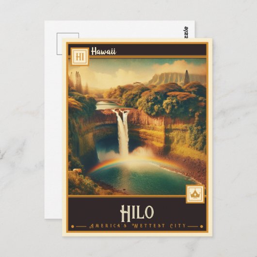 Hilo, Hawaii | VINTAG Postkarte (Vorne/Hinten)