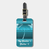 Hilo Hawaiian Palms anpassbare Gepäckmarken Gepäckanhänger (Vorderseite vertikal)