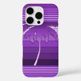 Hilo Hawaiian Palms Lila gestreift iPhone 16 Pro Hülle