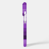 Hilo Hawaiian Palms Lila gestreift Case-Mate iPhone Hülle (Rückseite / Links)