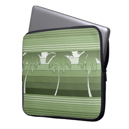 Hilo Hawaiian Palms Neoprene Wetsuit Laptopschutzhülle (Vorderseite Links)