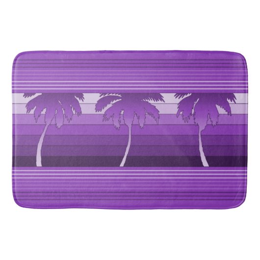 Hilo Hawaiian Palms Striped Badematte (Vorderseite)