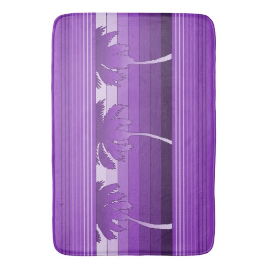Hilo Hawaiian Palms Striped Badematte (Vorderseite Vertikal)