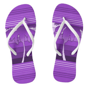 Hilo Hawaiian Palms Striped Badesandalen