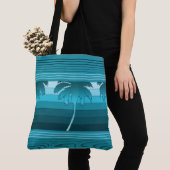 Hilo Hawaiian Palms Striped Beach Bag Tasche (Von Nahem)