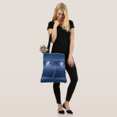 Hilo Hawaiian Palms Striped Beach Bag Tasche (Am Model)