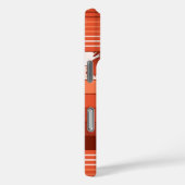 Hilo Hawaiian Palms Striped Coral Case-Mate iPhone Hülle (Rückseite / Rechts)