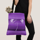 Hilo hawaiische Palmen-gestreifte Strand-Tasche Tasche (Von Nahem)