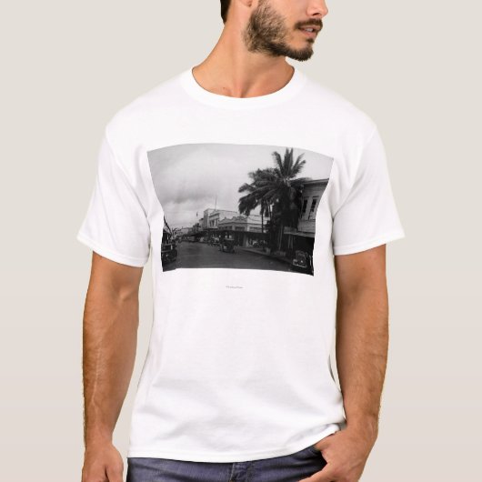 Hilo, HawaiiStreet Ansicht PhotographHilo, HI T-Shirt (Vorderseite)