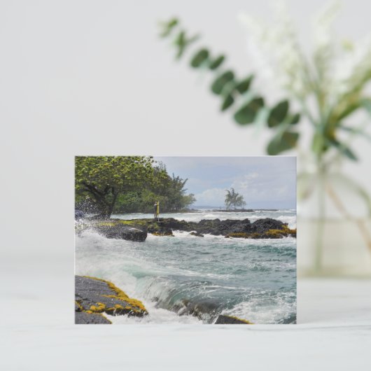 Hilo Waves Postkarte (Stehend Vorderseite)