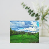HILSIDE PASTURE POSTCARD POSTKARTE (Stehend Vorderseite)