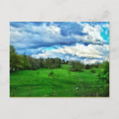 HILSIDE PASTURE POSTCARD POSTKARTE (Vorderseite)
