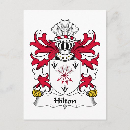 Hilton Familienwappen Postkarte (Vorderseite)