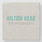 Hilton Head Beach Style Steinuntersetzer (Vorderseite)