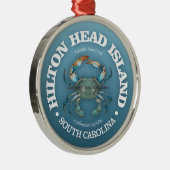 Hilton Head (blaue Krabbe) Ornament Aus Metall (Rechts)