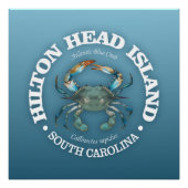 Hilton Head (blaue Krabbe) Poster (Vorderseite)